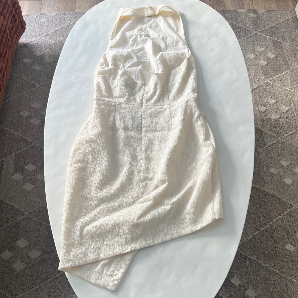 ELLIAT x Free People Keilani Halter Goddess Style Minimalist Dress Ivory M - Picture 5 of 11